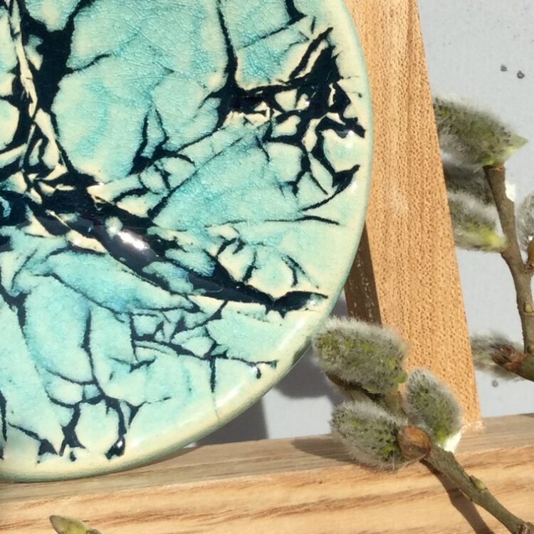 9352 - Turquoise Crackle - Image 2